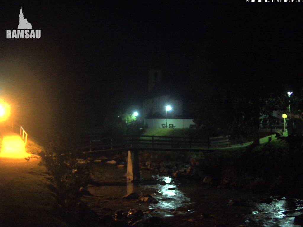 Archiv Foto Webcam Malerwinkel in Ramsau bei Berchtesgaden - Ortskirche St. Sebastian