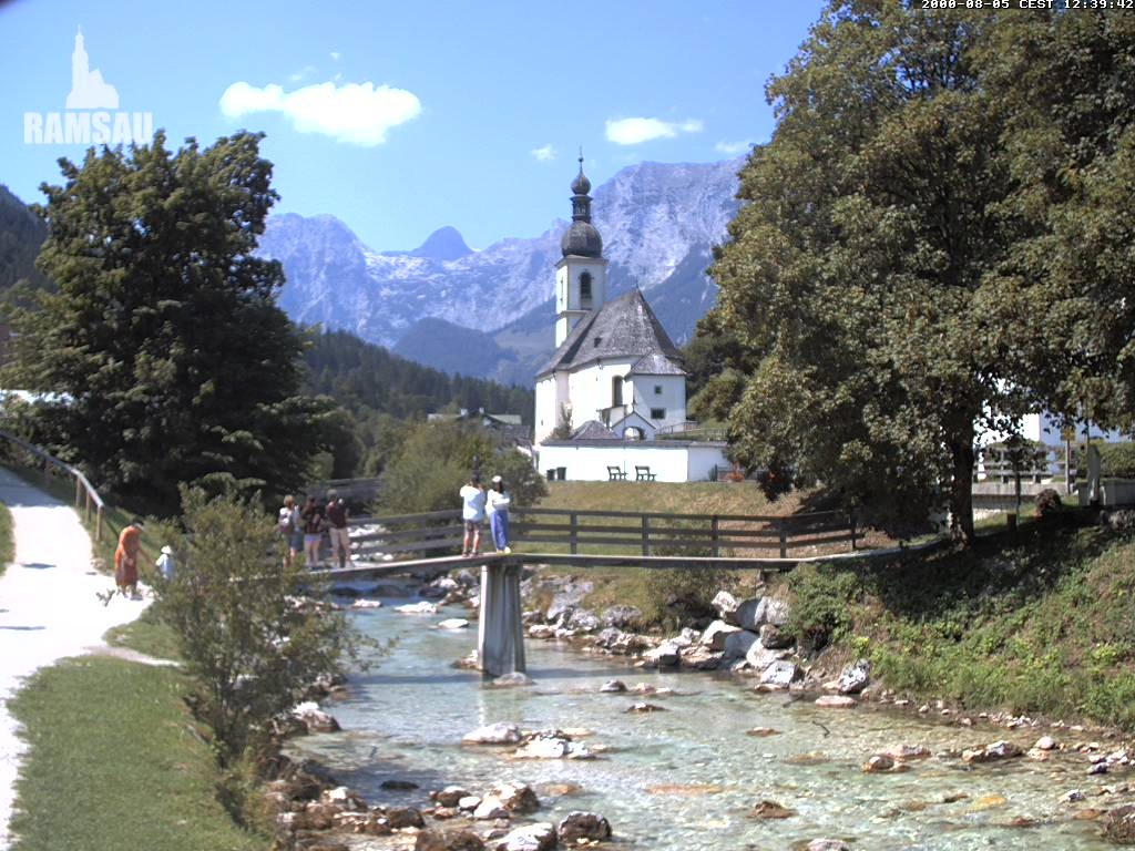 Archived image Webcam Ramsau - Berchtesgaden - St. Sebastian Church