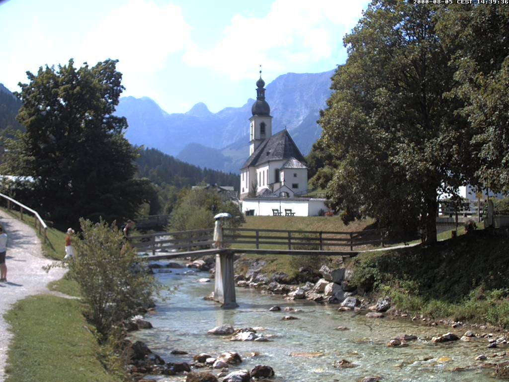 Archived image Webcam Ramsau - Berchtesgaden - St. Sebastian Church