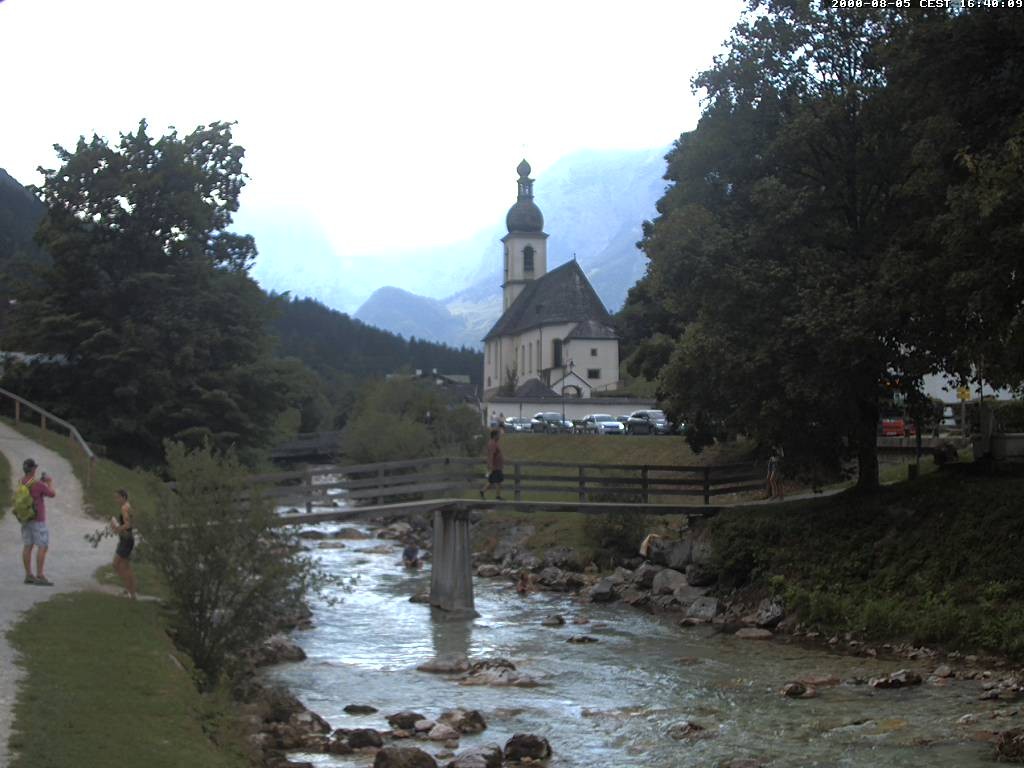 Archived image Webcam Ramsau - Berchtesgaden - St. Sebastian Church
