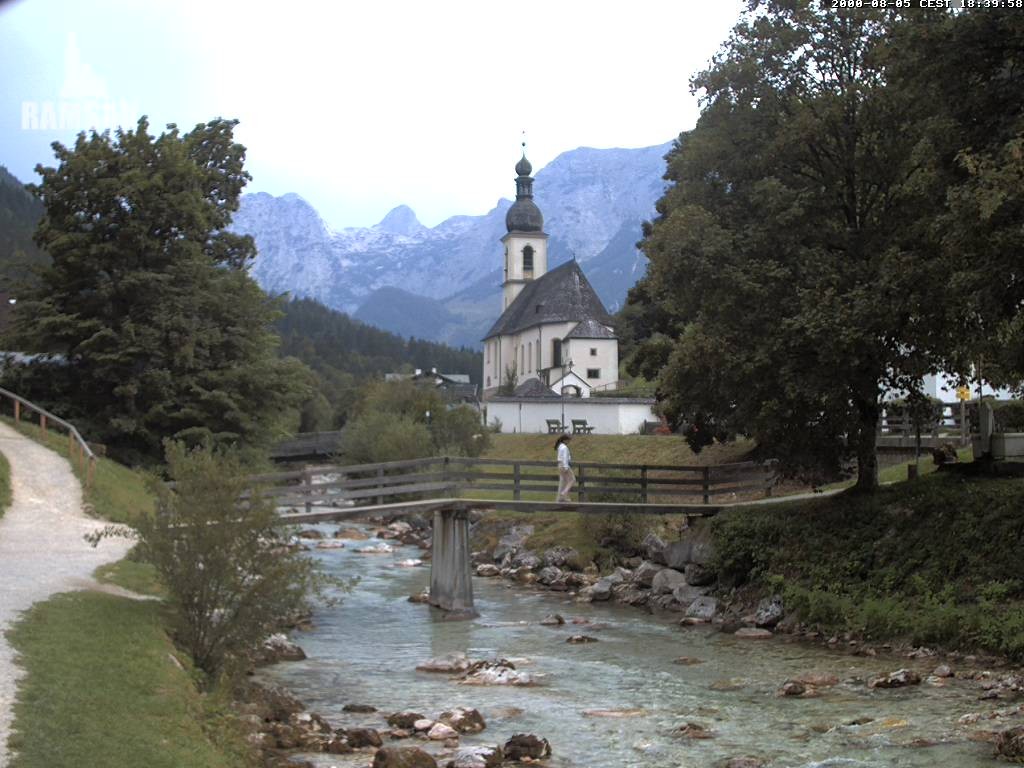 Archived image Webcam Ramsau - Berchtesgaden - St. Sebastian Church