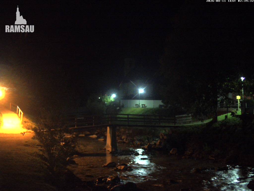 Archiv Foto Webcam Malerwinkel in Ramsau bei Berchtesgaden - Ortskirche St. Sebastian