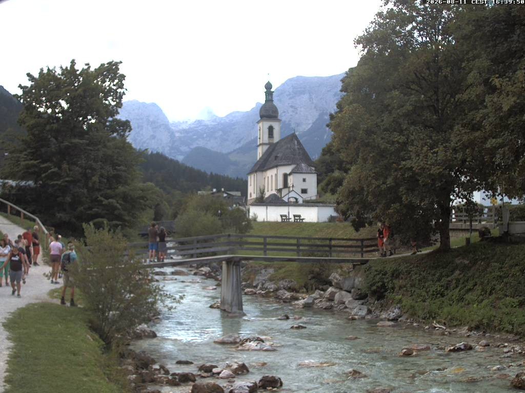 Archived image Webcam Ramsau - Berchtesgaden - St. Sebastian Church