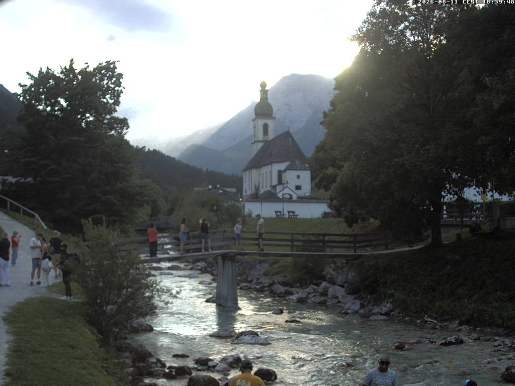 Archived image Webcam Ramsau - Berchtesgaden - St. Sebastian Church