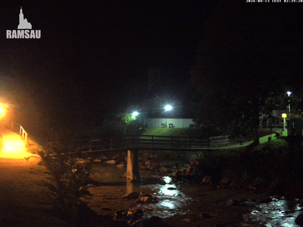 Archiv Foto Webcam Malerwinkel in Ramsau bei Berchtesgaden - Ortskirche St. Sebastian