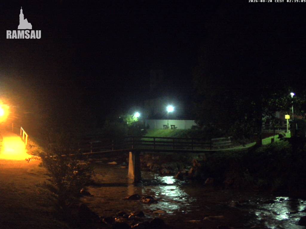 Archiv Foto Webcam Malerwinkel in Ramsau bei Berchtesgaden - Ortskirche St. Sebastian