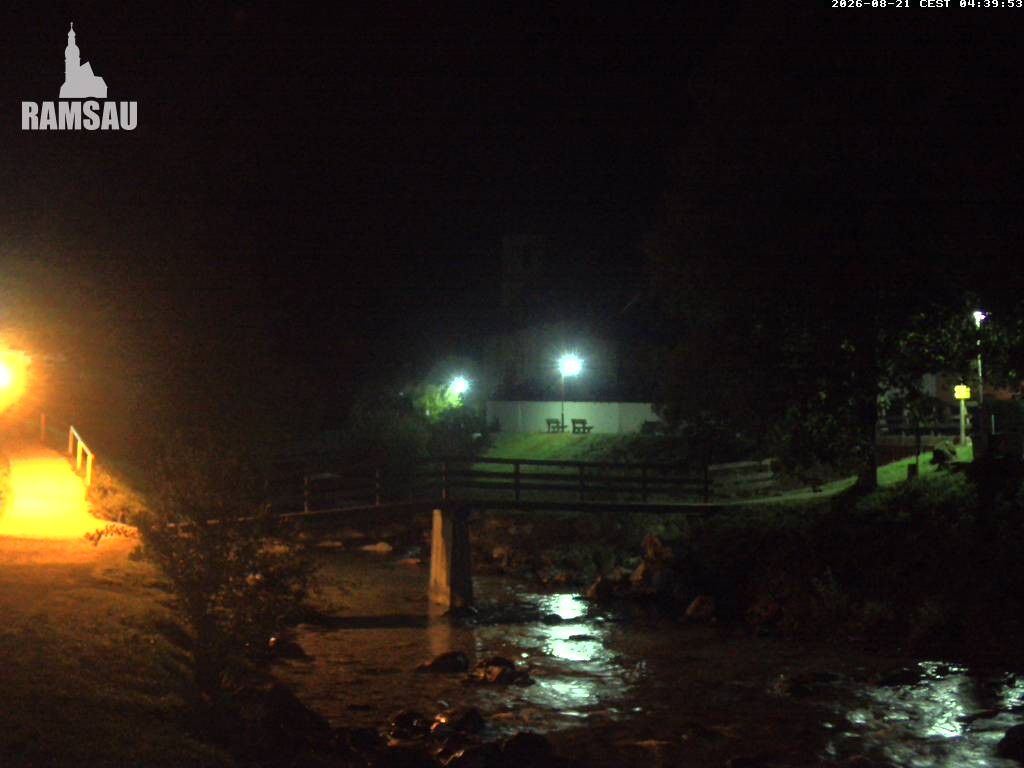 Archiv Foto Webcam Malerwinkel in Ramsau bei Berchtesgaden - Ortskirche St. Sebastian