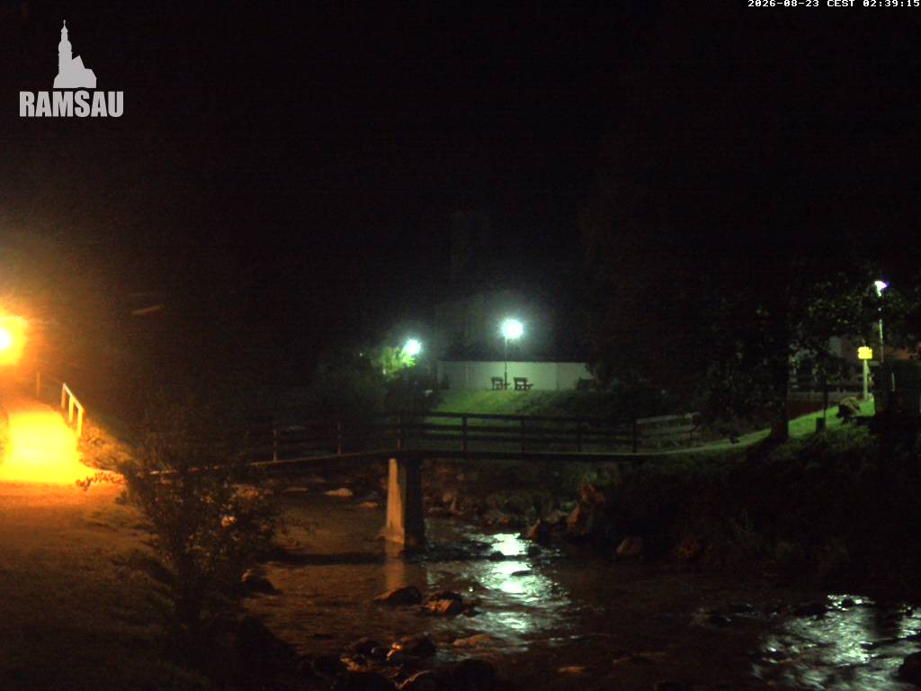 Archiv Foto Webcam Malerwinkel in Ramsau bei Berchtesgaden - Ortskirche St. Sebastian