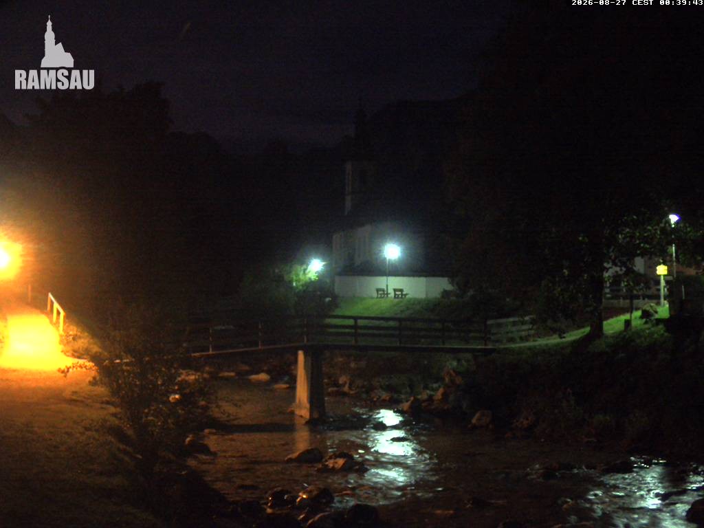 Archiv Foto Webcam Malerwinkel in Ramsau bei Berchtesgaden - Ortskirche St. Sebastian