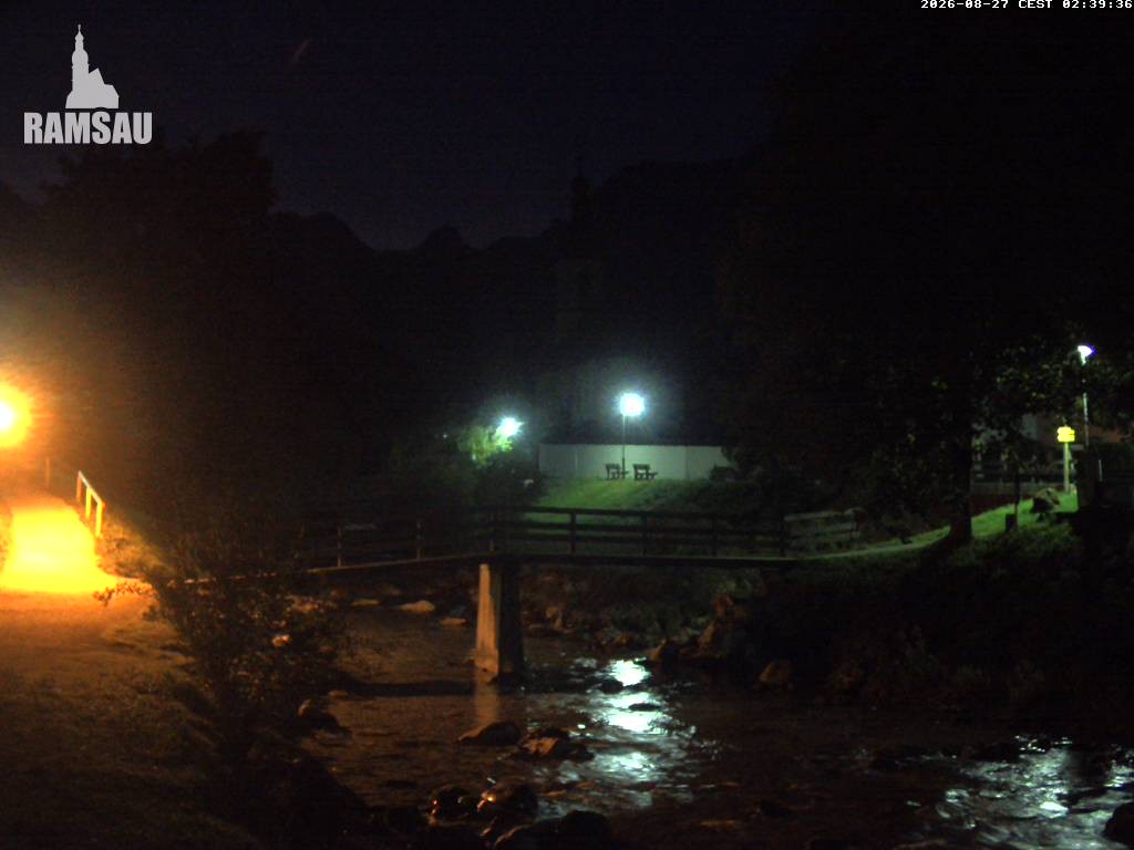 Archiv Foto Webcam Malerwinkel in Ramsau bei Berchtesgaden - Ortskirche St. Sebastian