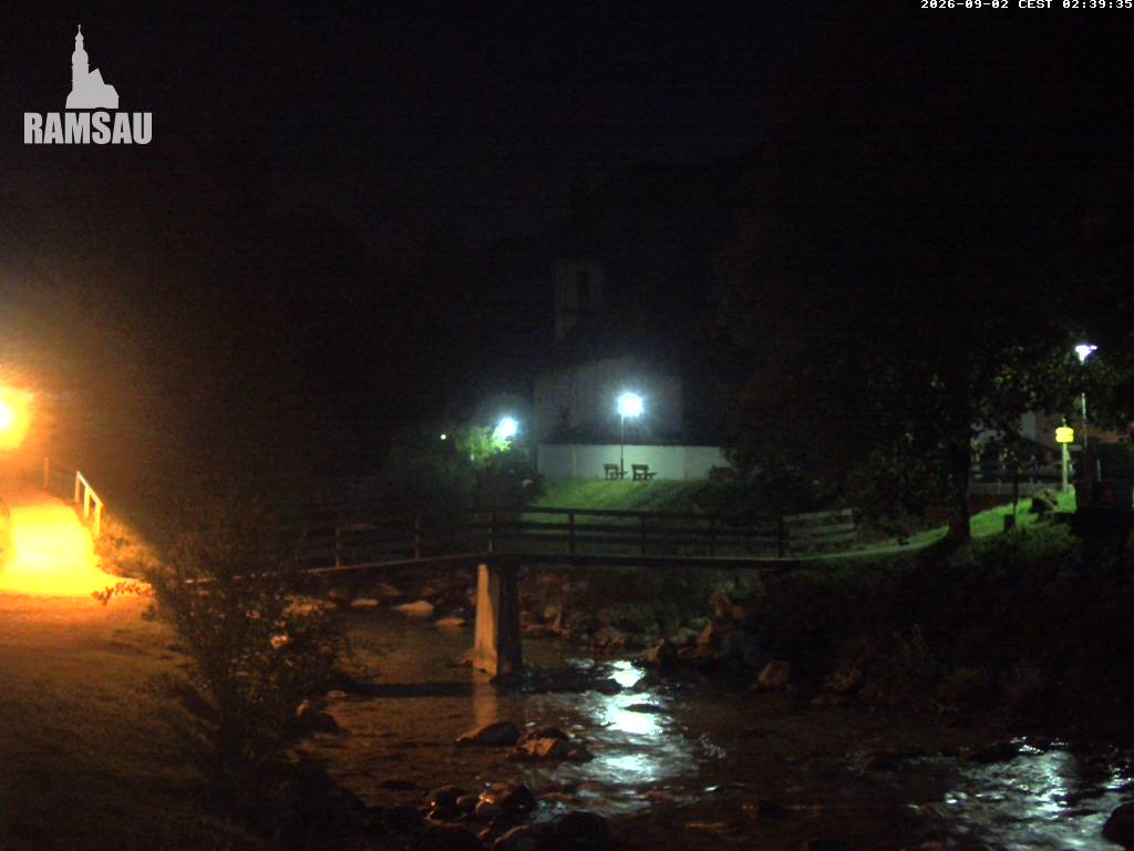 Archiv Foto Webcam Malerwinkel in Ramsau bei Berchtesgaden - Ortskirche St. Sebastian