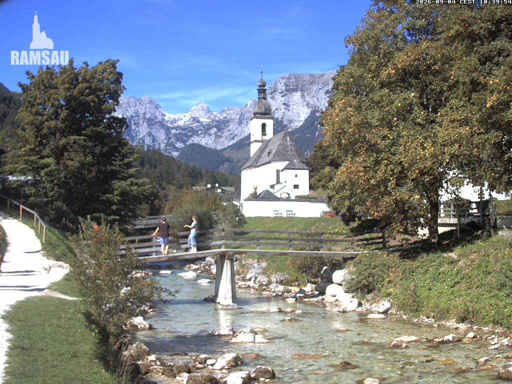 Archived image Webcam Ramsau - Berchtesgaden - St. Sebastian Church