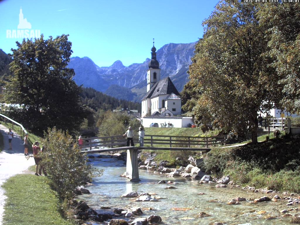 Archived image Webcam Ramsau - Berchtesgaden - St. Sebastian Church