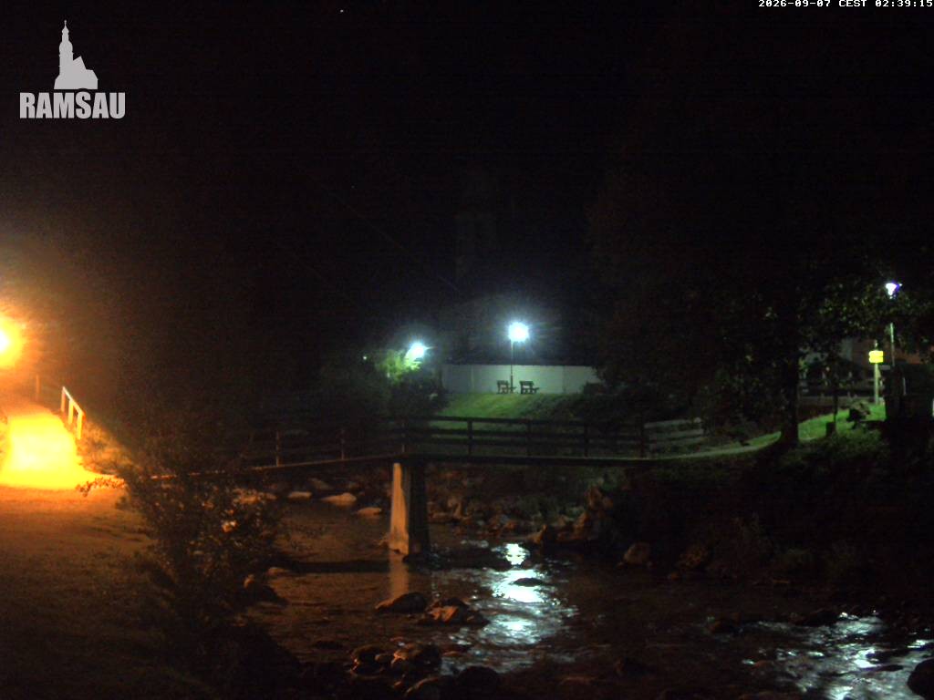 Archiv Foto Webcam Malerwinkel in Ramsau bei Berchtesgaden - Ortskirche St. Sebastian
