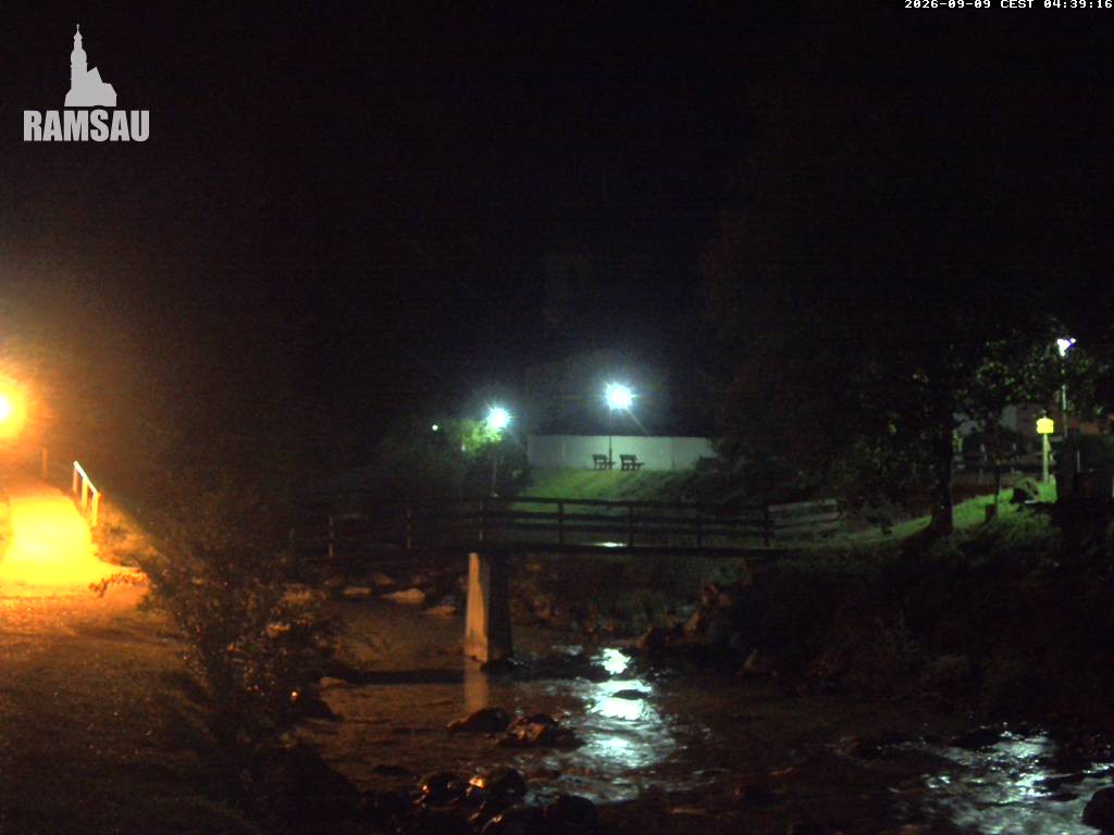 Archiv Foto Webcam Malerwinkel in Ramsau bei Berchtesgaden - Ortskirche St. Sebastian