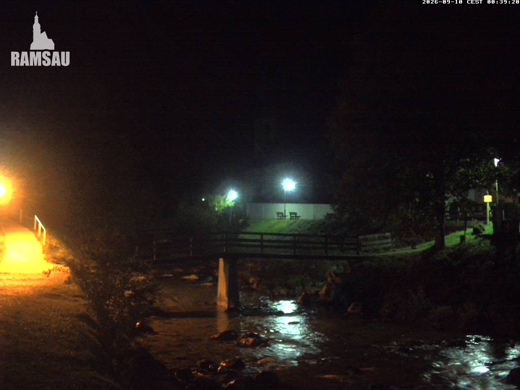 Archiv Foto Webcam Malerwinkel in Ramsau bei Berchtesgaden - Ortskirche St. Sebastian