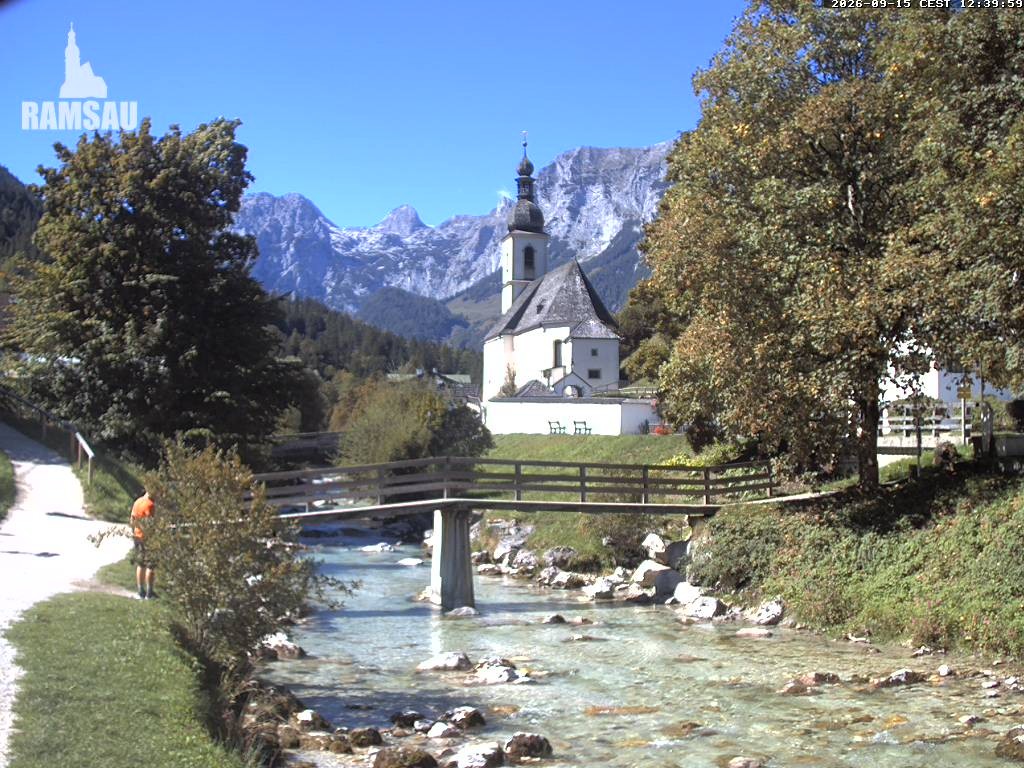 Archived image Webcam Ramsau - Berchtesgaden - St. Sebastian Church