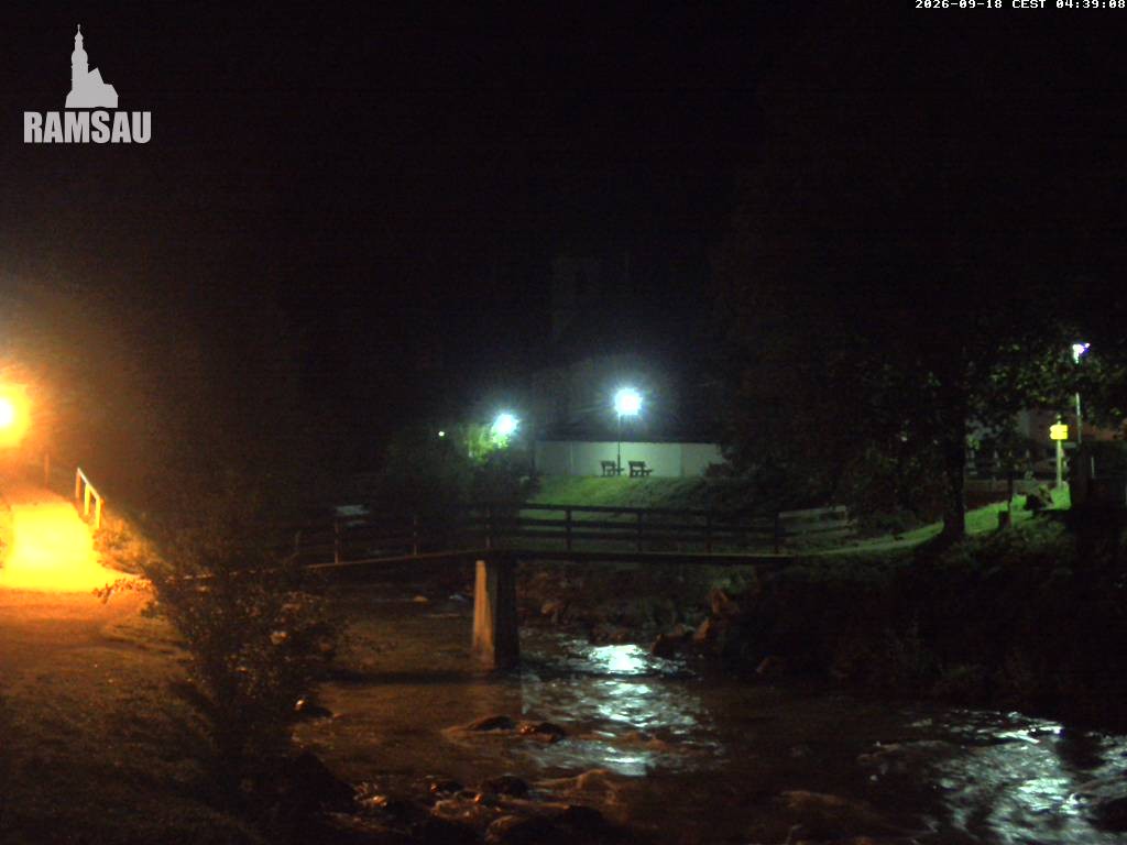 Archiv Foto Webcam Malerwinkel in Ramsau bei Berchtesgaden - Ortskirche St. Sebastian