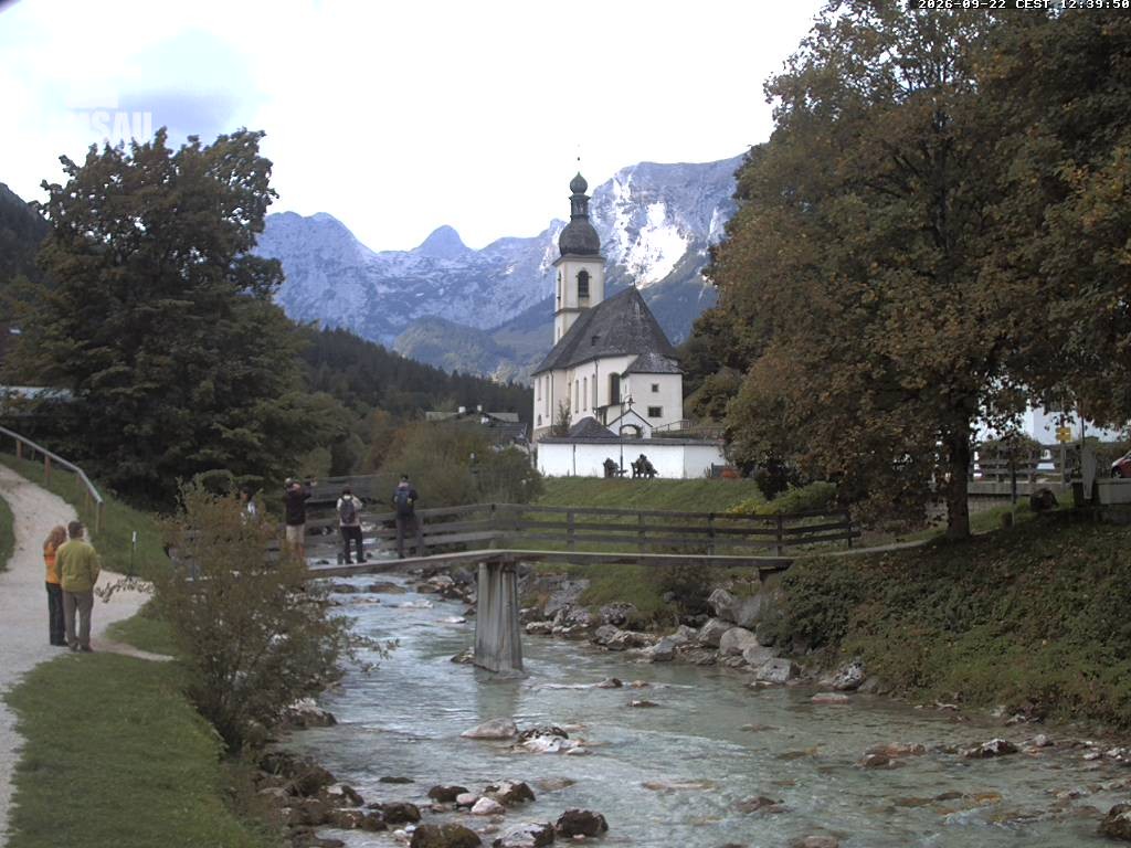 Archived image Webcam Ramsau - Berchtesgaden - St. Sebastian Church