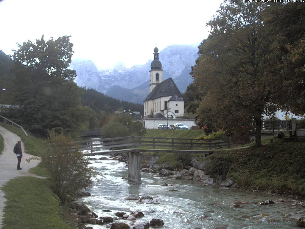 Archived image Webcam Ramsau - Berchtesgaden - St. Sebastian Church