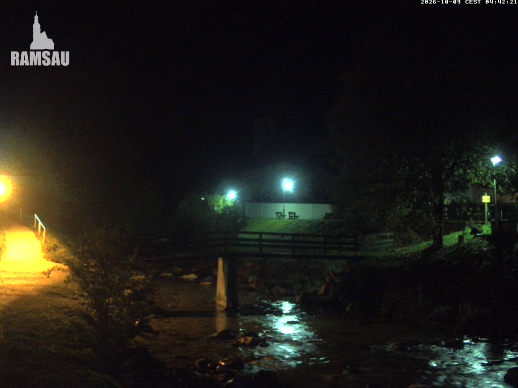 Archived image Webcam Ramsau - Berchtesgaden - St. Sebastian Church