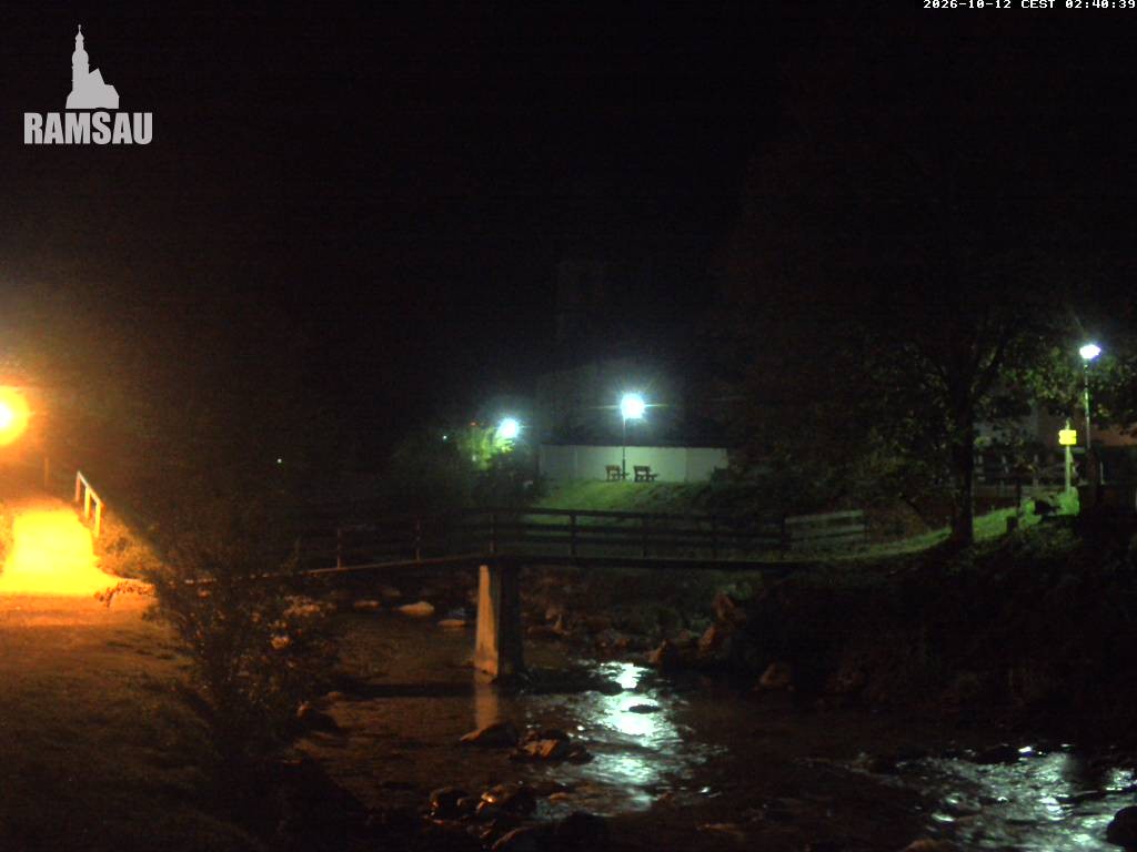 Archiv Foto Webcam Malerwinkel in Ramsau bei Berchtesgaden - Ortskirche St. Sebastian