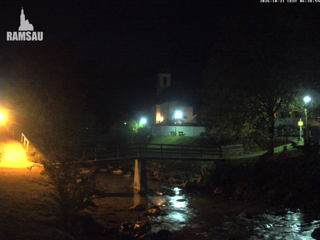 Archived image Webcam Ramsau - Berchtesgaden - St. Sebastian Church