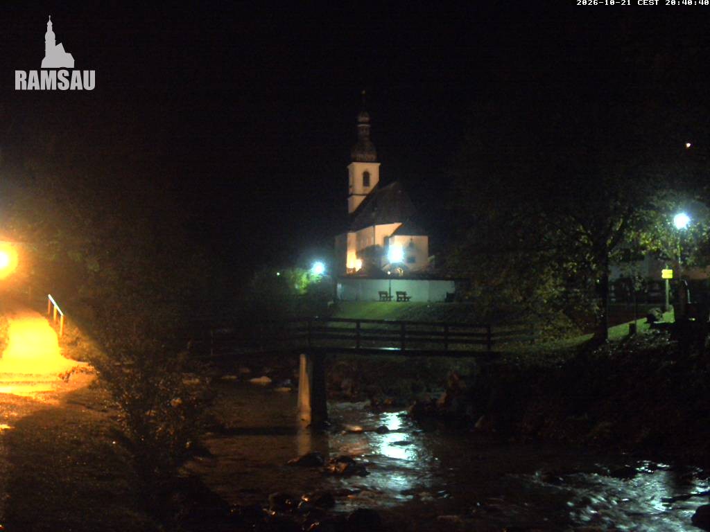 Archived image Webcam Ramsau - Berchtesgaden - St. Sebastian Church