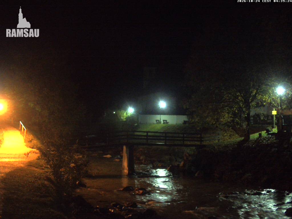 Archiv Foto Webcam Malerwinkel in Ramsau bei Berchtesgaden - Ortskirche St. Sebastian