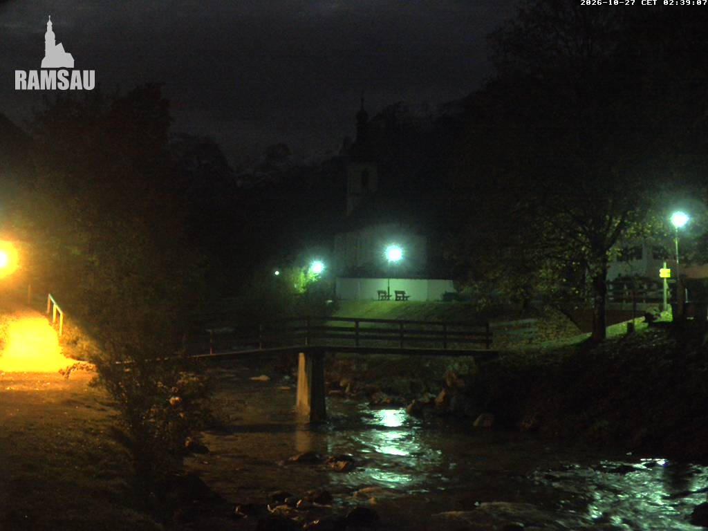 Archived image Webcam Ramsau - Berchtesgaden - St. Sebastian Church