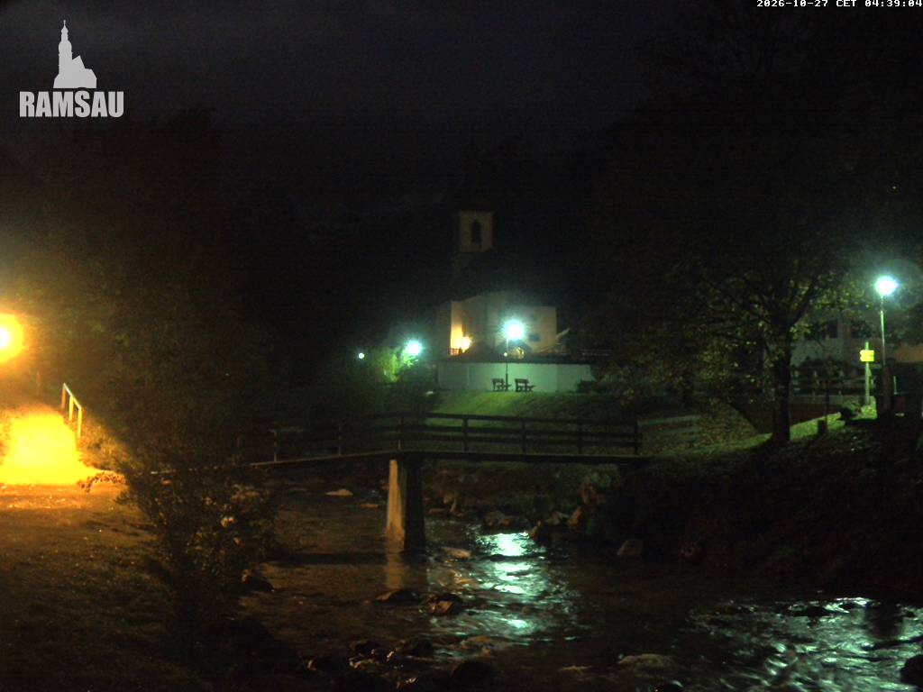Archived image Webcam Ramsau - Berchtesgaden - St. Sebastian Church