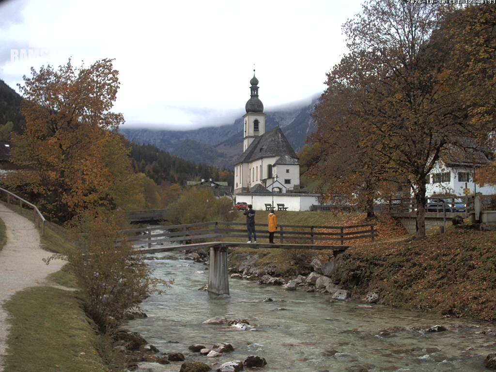 Archived image Webcam Ramsau - Berchtesgaden - St. Sebastian Church