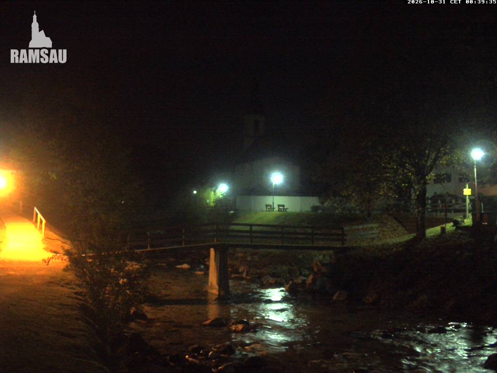 Archiv Foto Webcam Malerwinkel in Ramsau bei Berchtesgaden - Ortskirche St. Sebastian