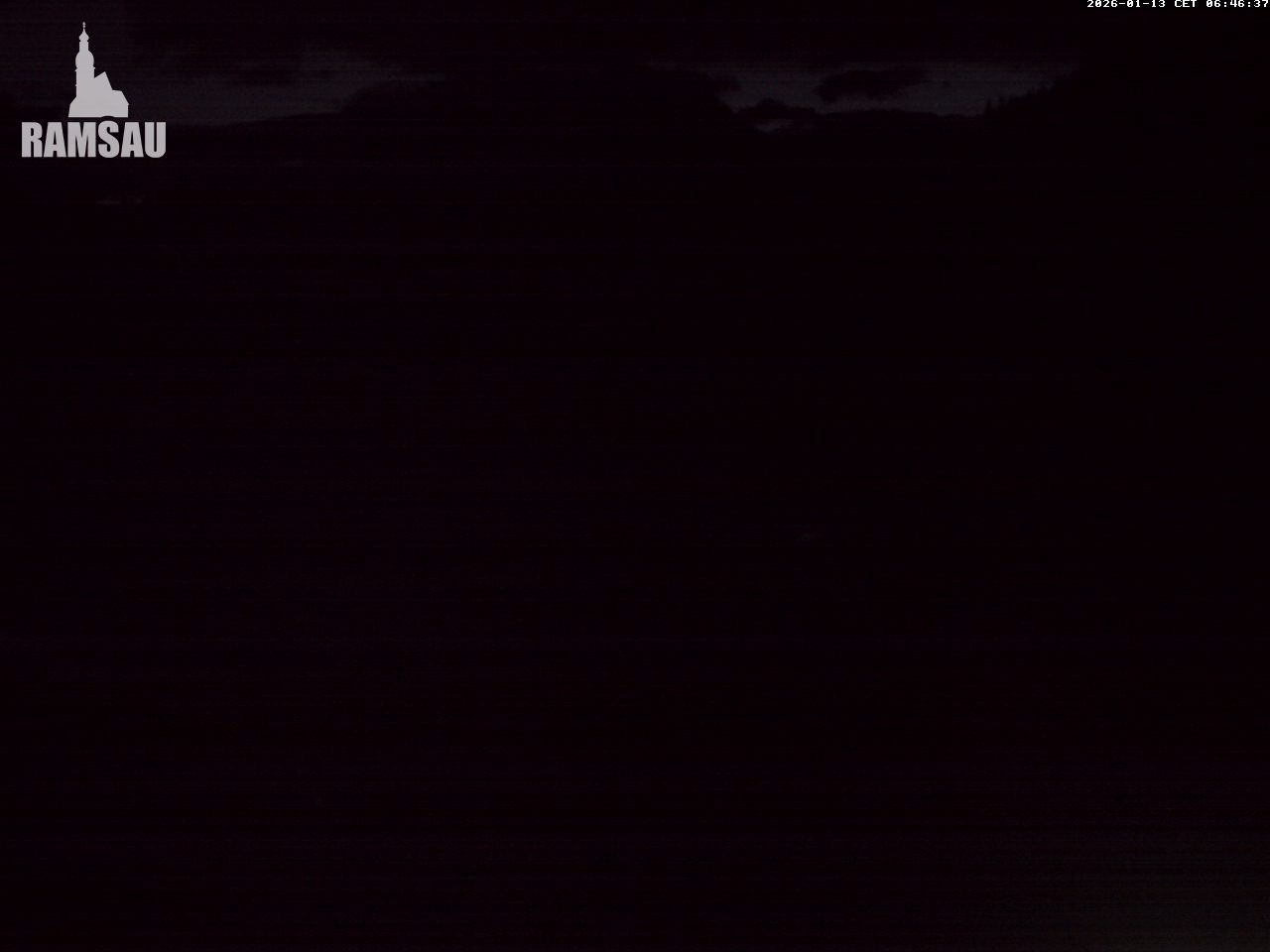 Archived image Webcam View to lake Hintersee