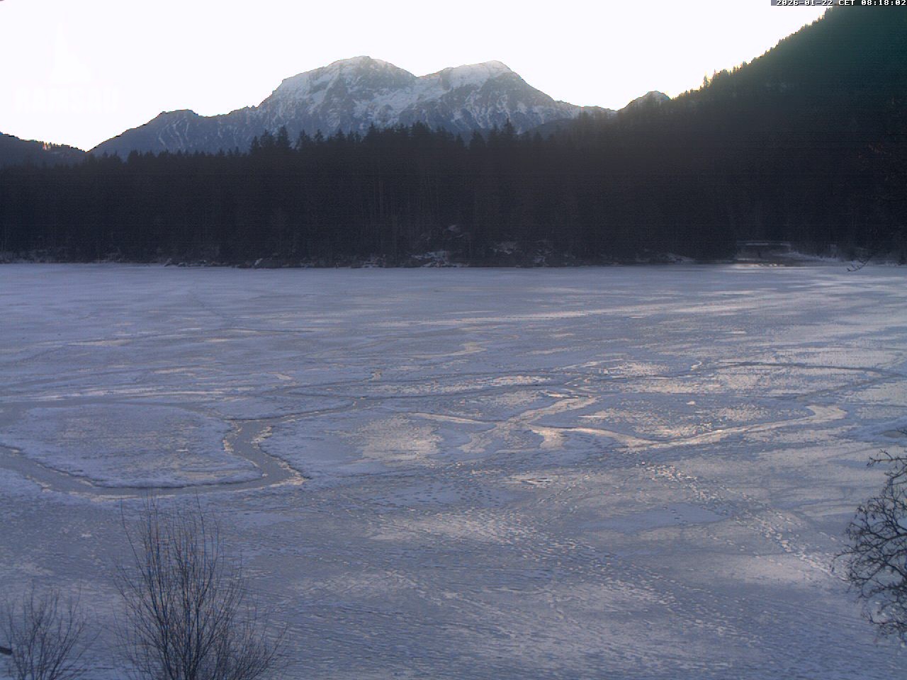 Archiv Foto Webcam Blick auf den Hintersee in Ramsau bei Berchtesgaden