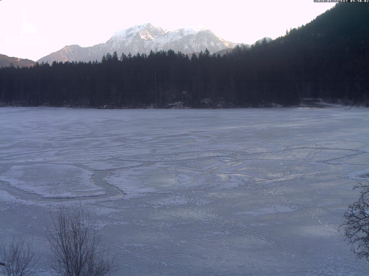 Archiv Foto Webcam Blick auf den Hintersee in Ramsau bei Berchtesgaden