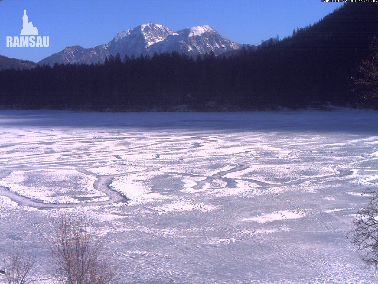 Archiv Foto Webcam Blick auf den Hintersee in Ramsau bei Berchtesgaden