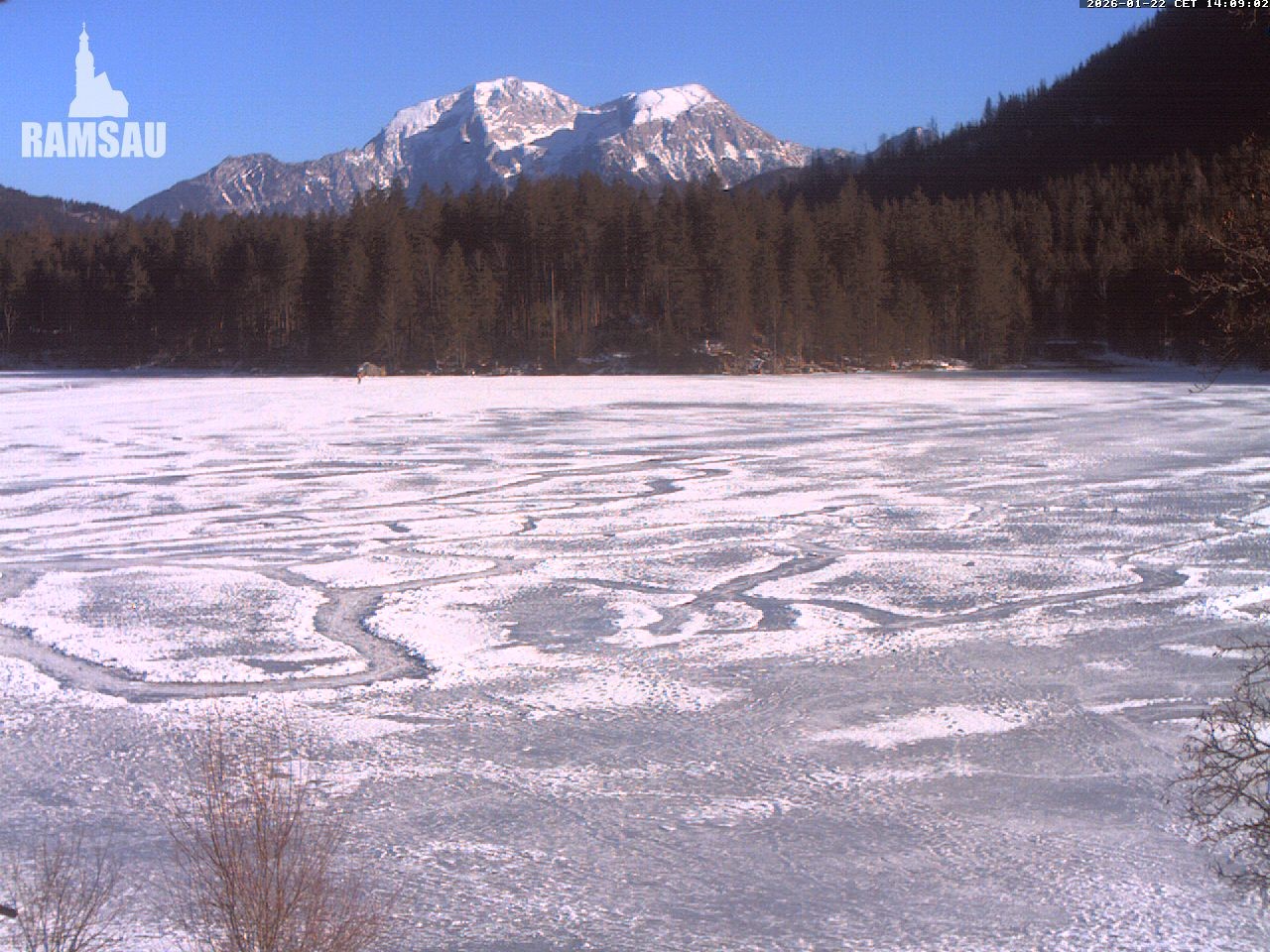 Archiv Foto Webcam Blick auf den Hintersee in Ramsau bei Berchtesgaden