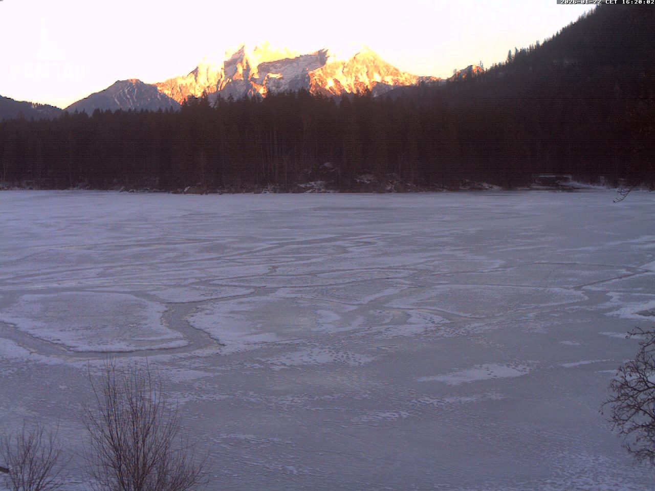 Archiv Foto Webcam Blick auf den Hintersee in Ramsau bei Berchtesgaden