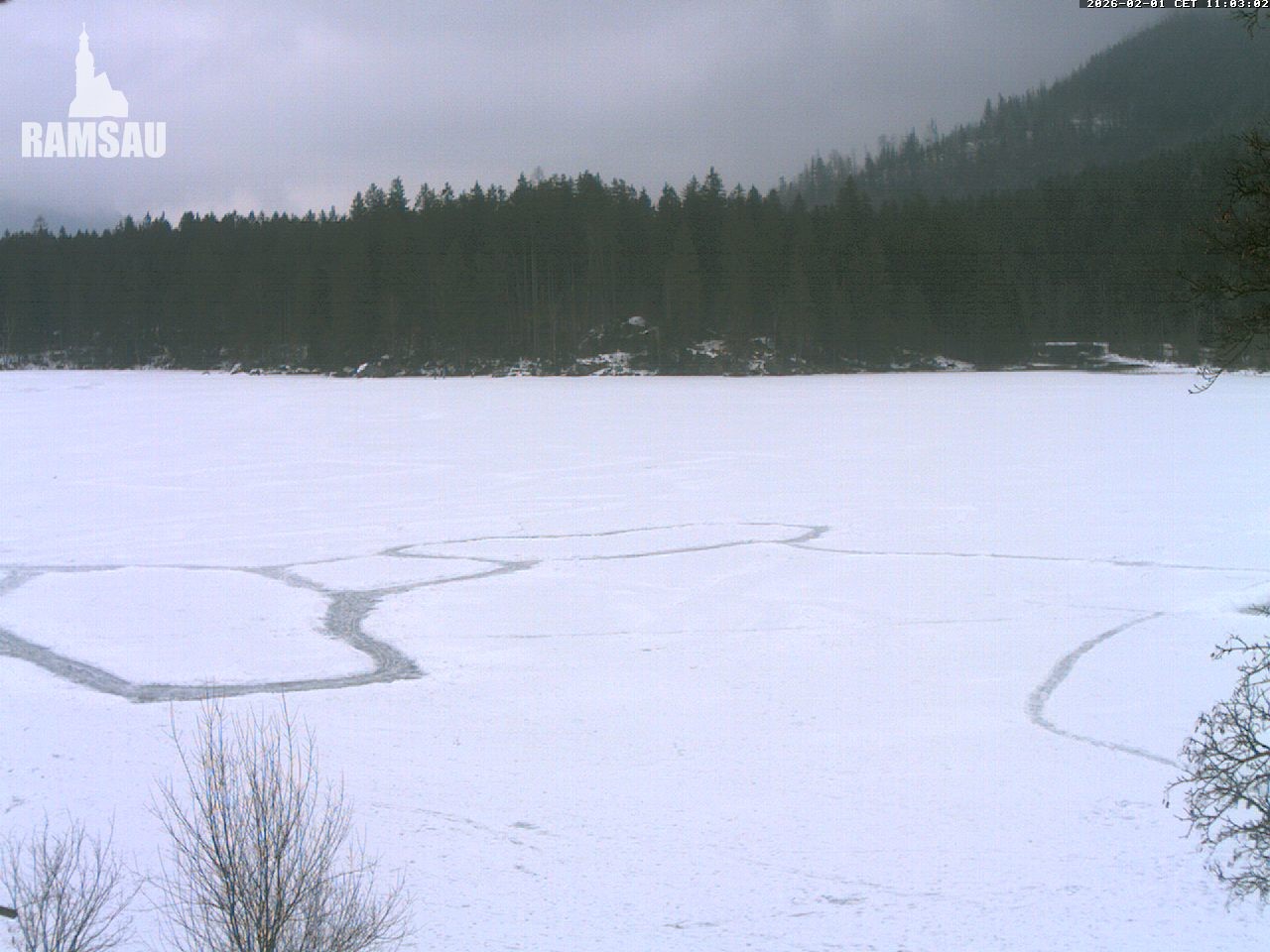 Archiv Foto Webcam Blick auf den Hintersee in Ramsau bei Berchtesgaden