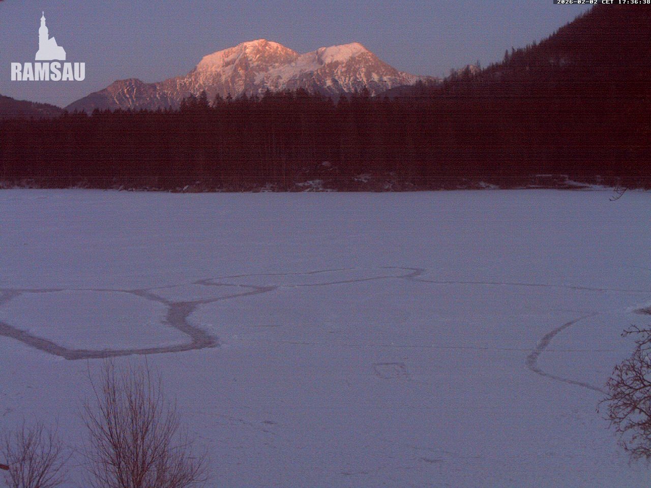 Archiv Foto Webcam Blick auf den Hintersee in Ramsau bei Berchtesgaden