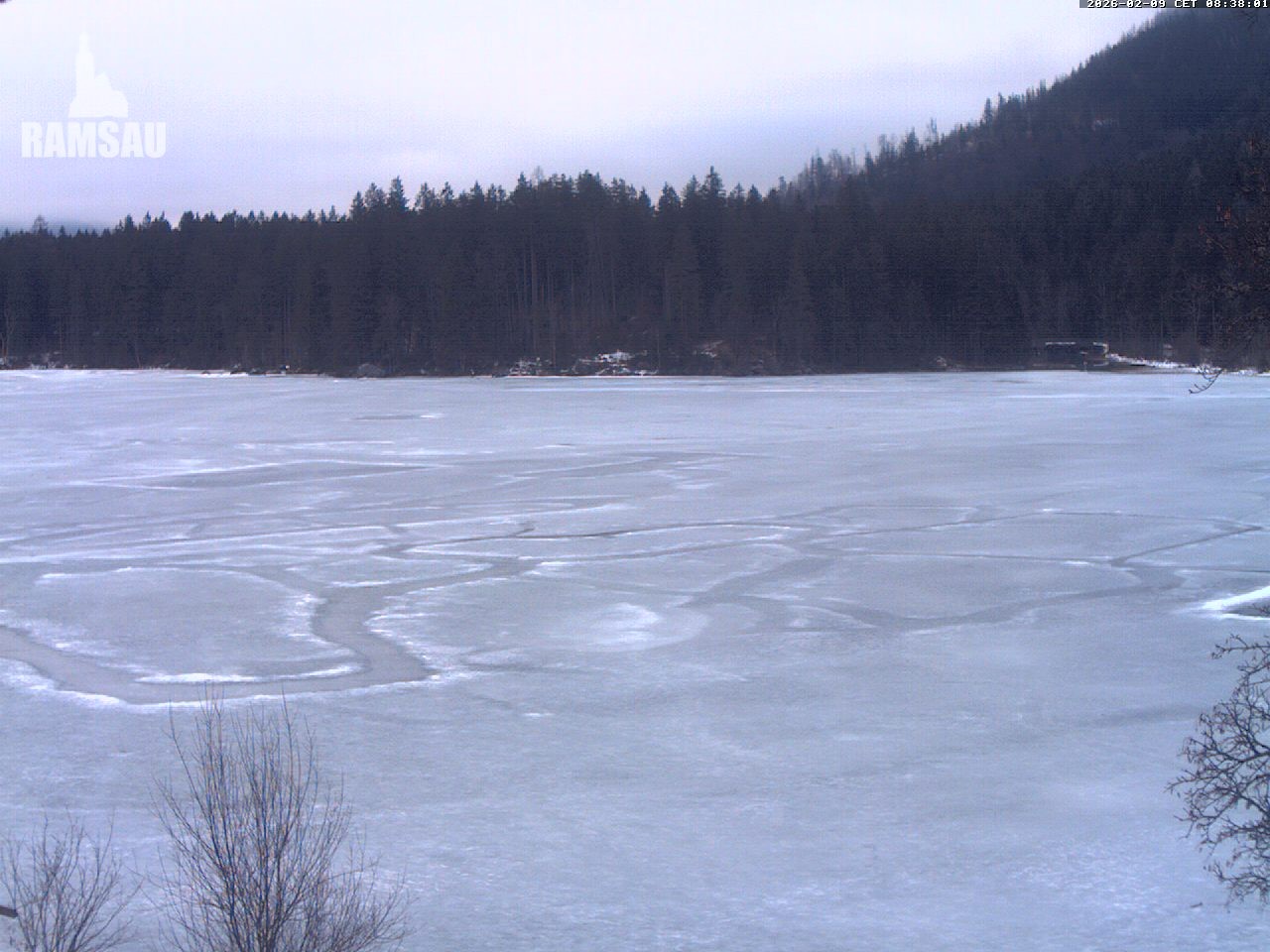 Archiv Foto Webcam Blick auf den Hintersee in Ramsau bei Berchtesgaden