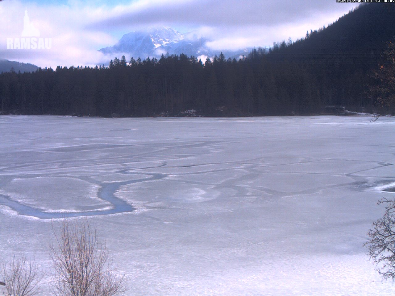 Archiv Foto Webcam Blick auf den Hintersee in Ramsau bei Berchtesgaden