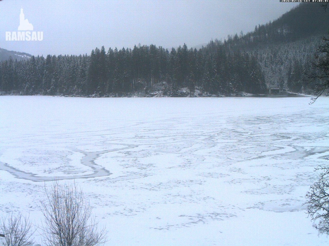 Archiv Foto Webcam Blick auf den Hintersee in Ramsau bei Berchtesgaden