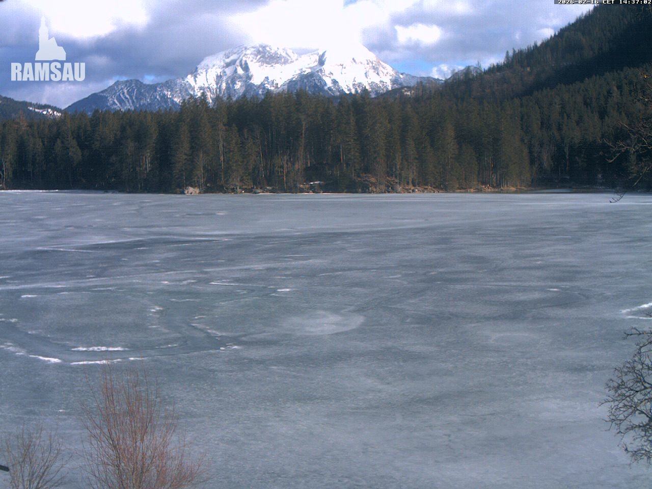 Archiv Foto Webcam Blick auf den Hintersee in Ramsau bei Berchtesgaden