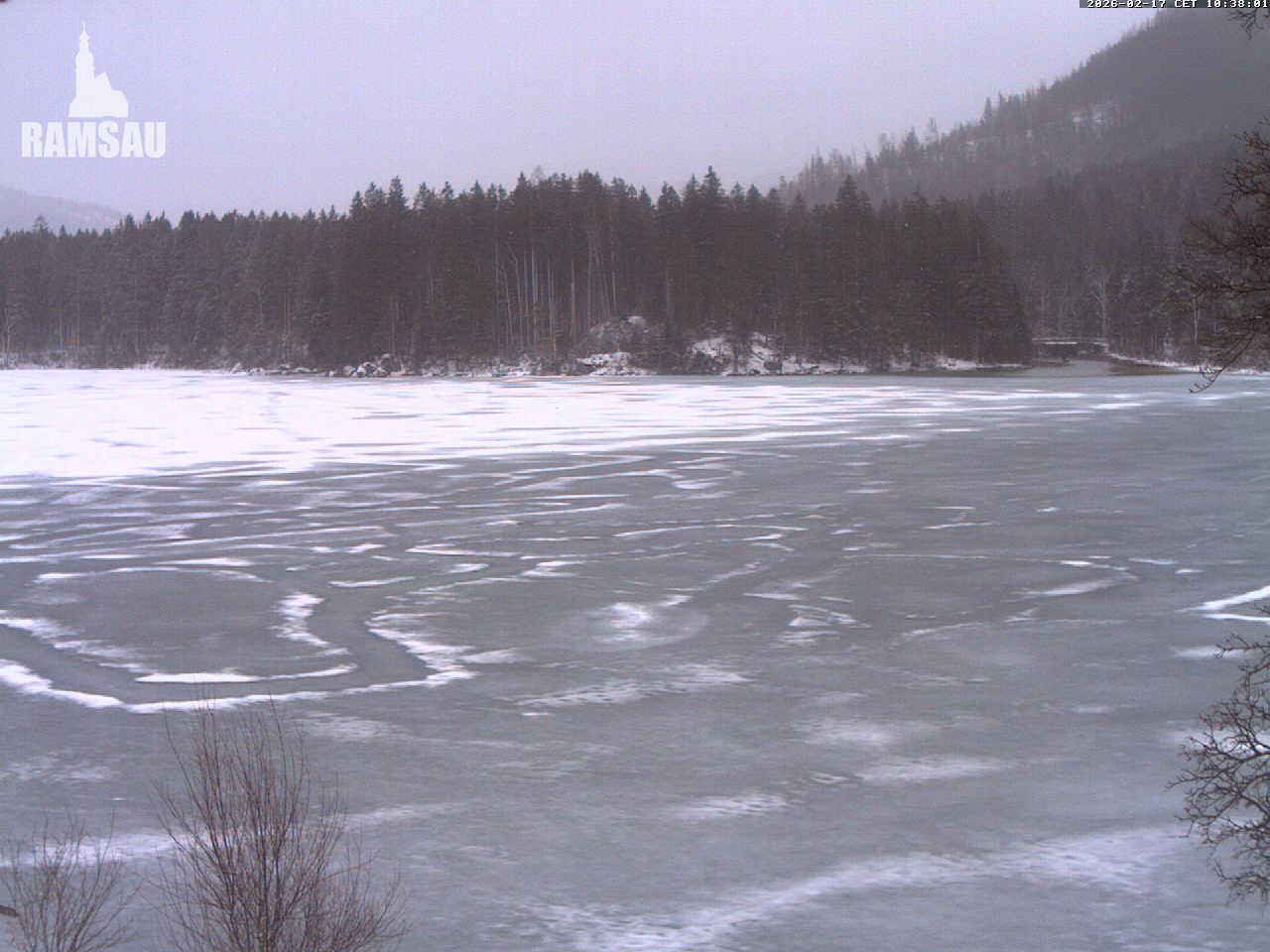 Archiv Foto Webcam Blick auf den Hintersee in Ramsau bei Berchtesgaden