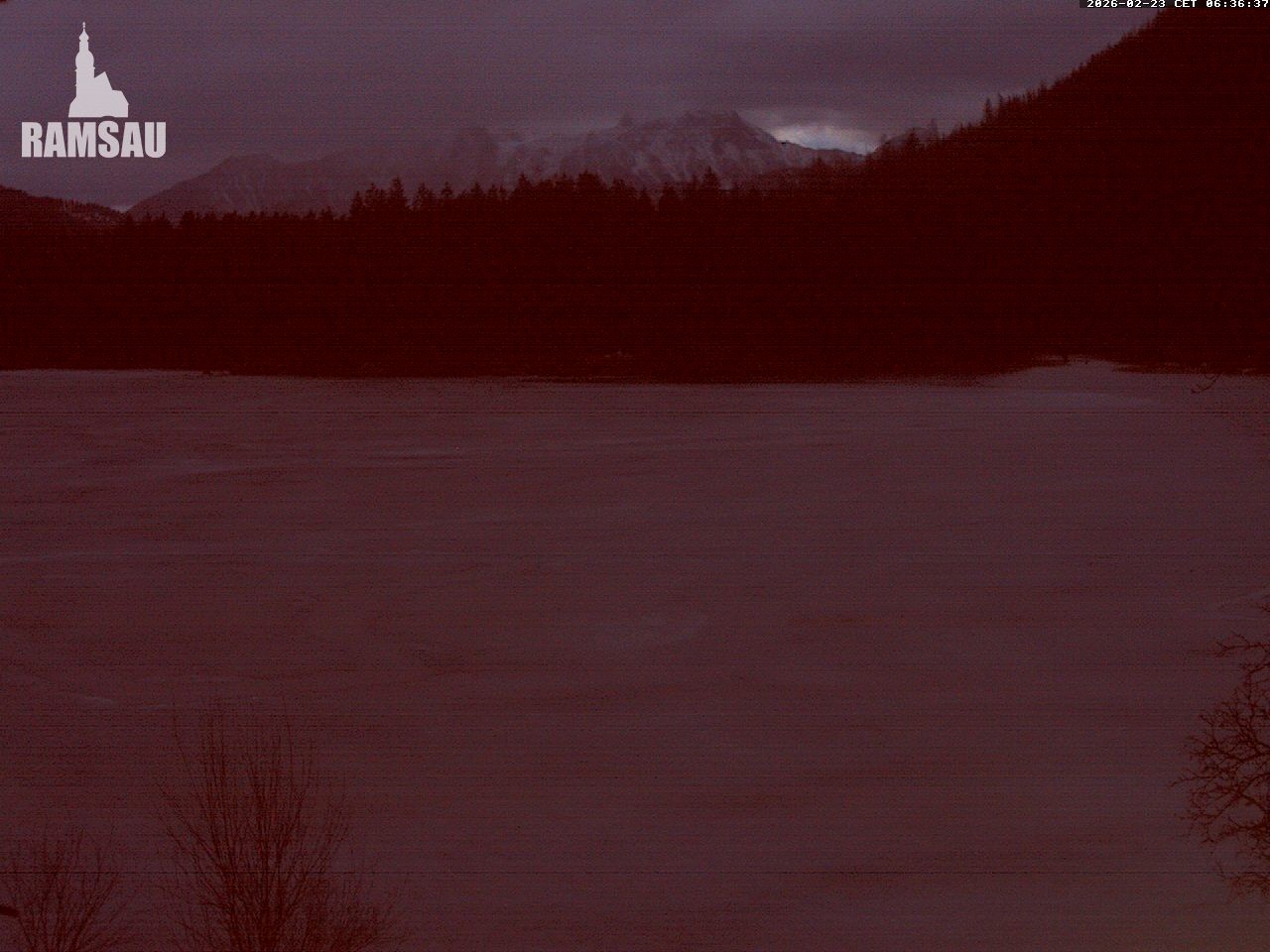 Archiv Foto Webcam Blick auf den Hintersee in Ramsau bei Berchtesgaden