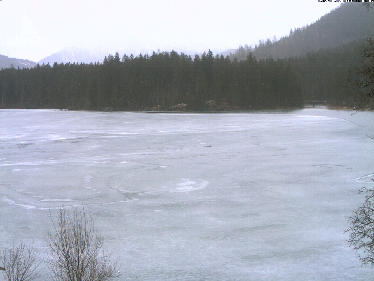 Archiv Foto Webcam Blick auf den Hintersee in Ramsau bei Berchtesgaden