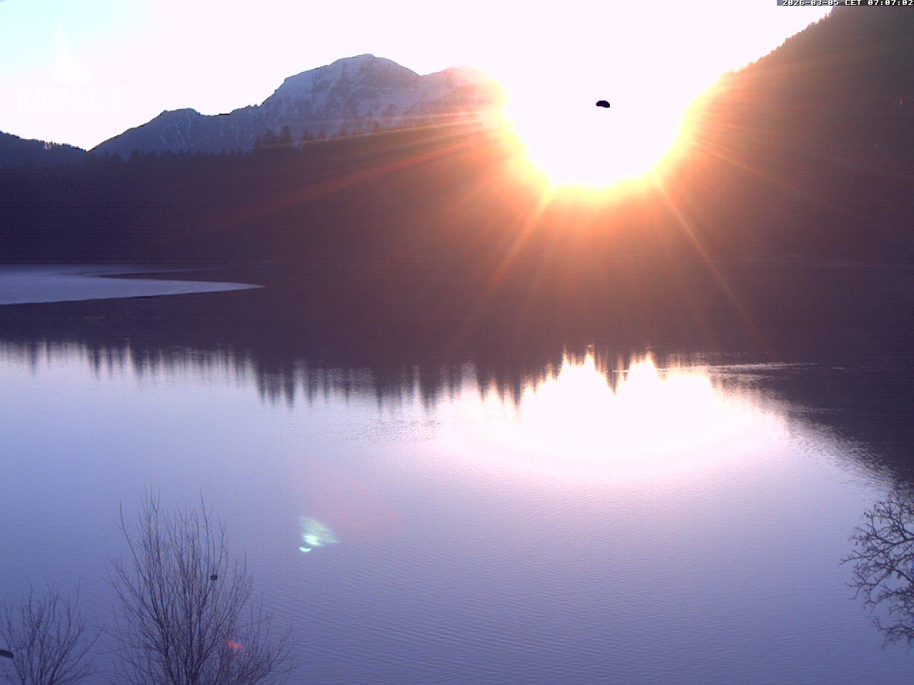 Archiv Foto Webcam Blick auf den Hintersee in Ramsau bei Berchtesgaden
