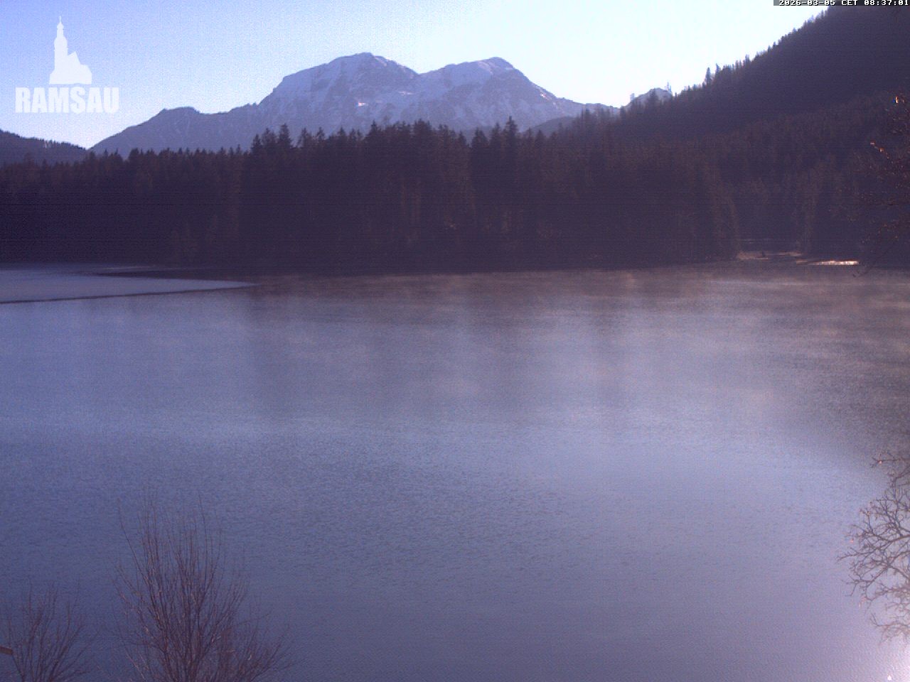 Archiv Foto Webcam Blick auf den Hintersee in Ramsau bei Berchtesgaden